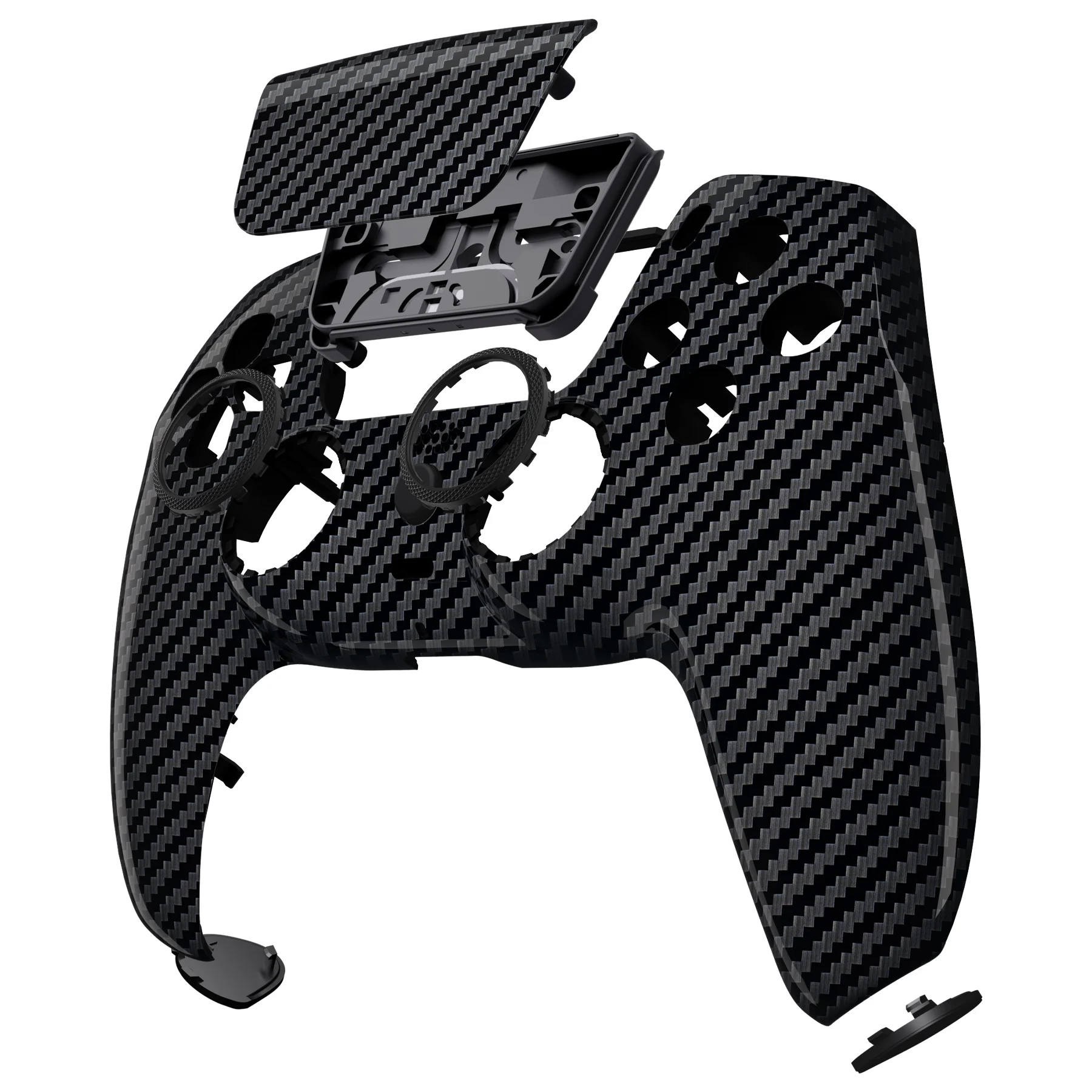 eXtremeRate LUNA Redesigned Shell Touchpad for ps5 Controller BDM-010/020/030/040/050 - Graphite Carbon