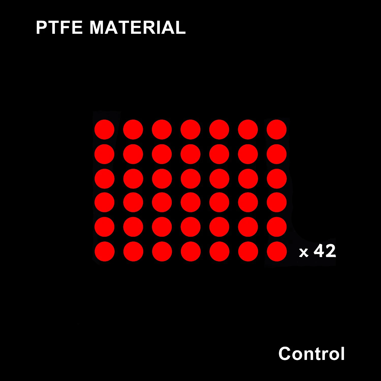 Red PTFE 42dots