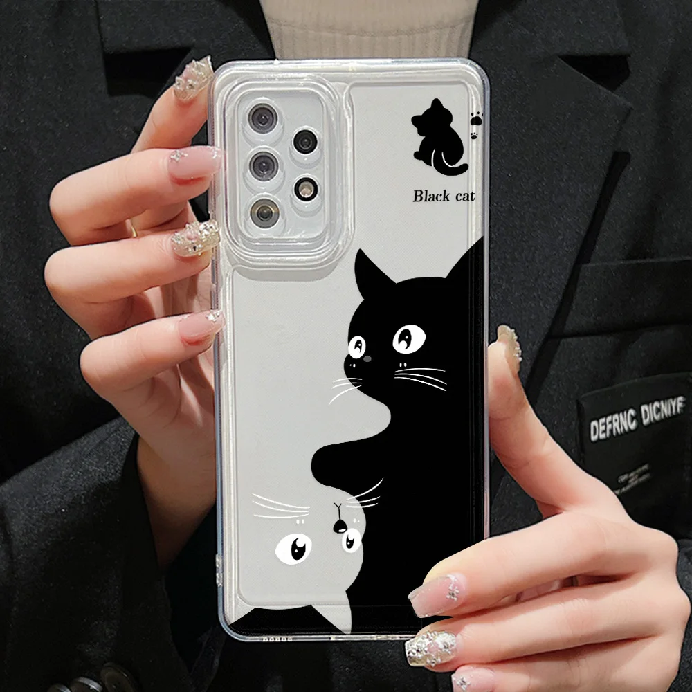 Funda de teléfono para Samsung A54 5G, Galaxy A55 A53 A52 A35 A34 A33 S24 Ultra S23 Plus S22 S21 S20 FE A32 A14 A13 A05, Fundas de TPU