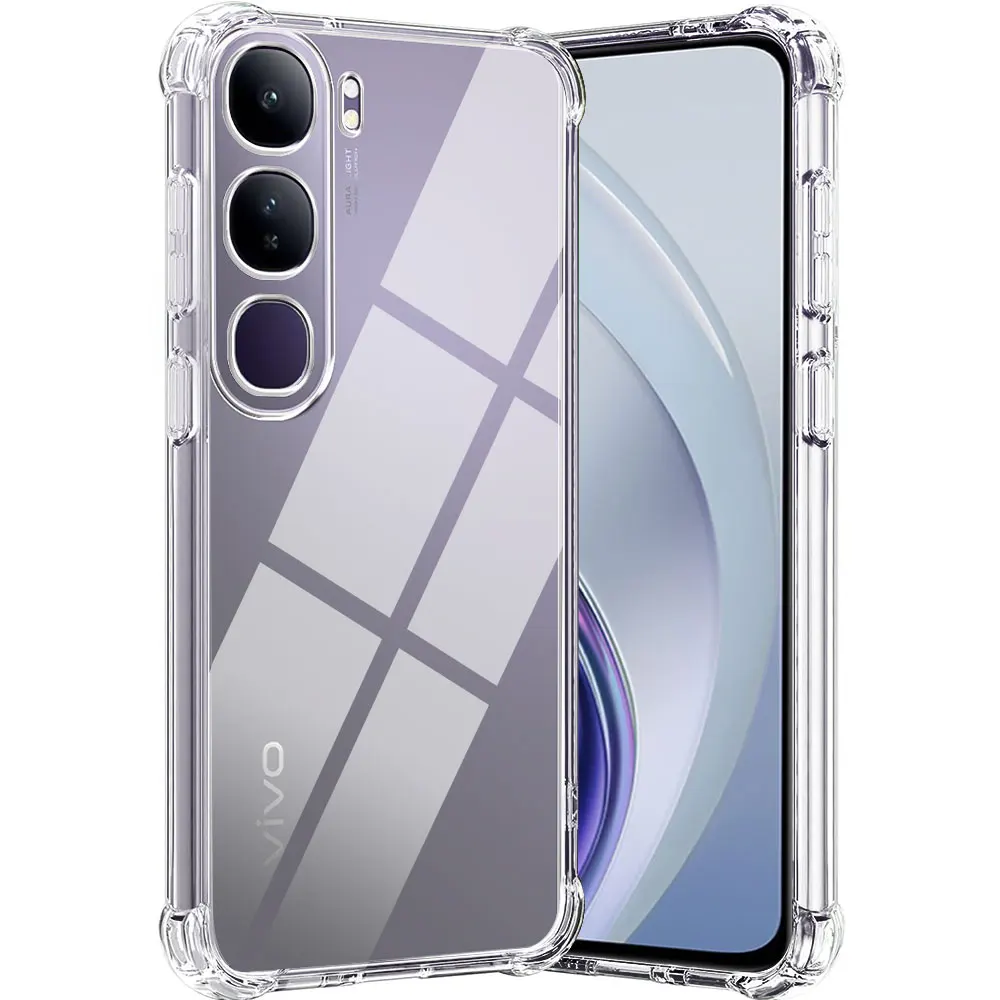 Funda de teléfono de TPU con Airbag a prueba de golpes para VIVO V40 Lite IDN 4G 5G V2417 Funda de silicona suave transparente para Vivo V40 Lite Funda