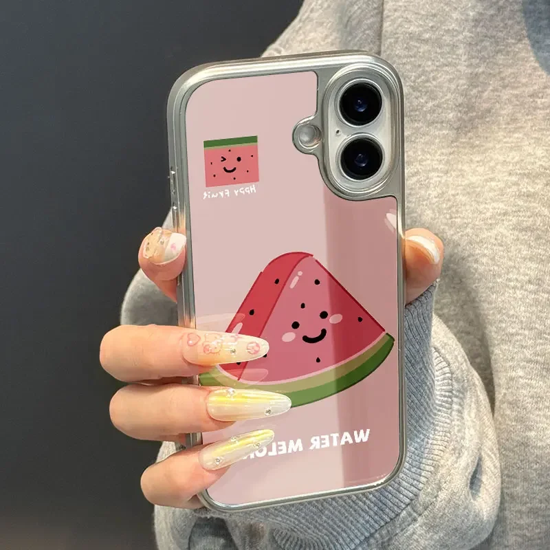 Funda de teléfono Happy sandía para iPhone 11/12/13/14/15/16/17 Pro Max AIR PLUS, funda de teléfono epoxi TPU anticaída - imagen 2