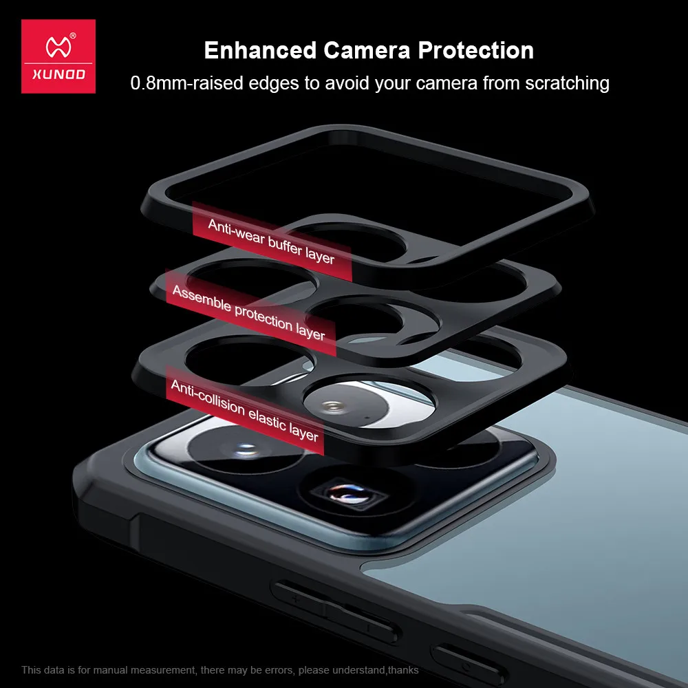 Para Xiaomi 15S Pro funda XUNDD Airbags anticaída TPU PC protección de lente transparente cubierta de teléfono - imagen 4