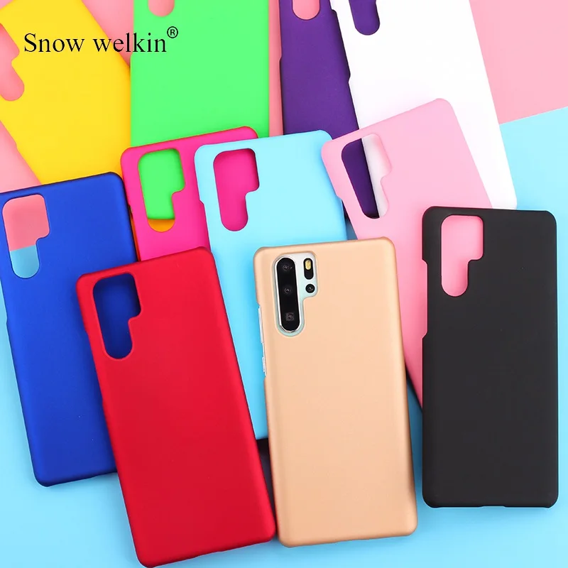 Para Huawei P30 nuevo multicolor de lujo de goma mate funda de plástico duro para Huawei P30 Pro LiteBack fundas de teléfono