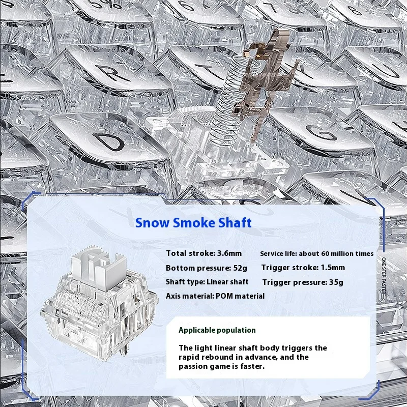 Teclado mecánico AULA F-NB98, 3 modos, perilla multifuncional, pantalla personalizada, teclado para juegos, retroiluminado RGB, intercambio en caliente, regalos para jugadores de PC - imagen 5