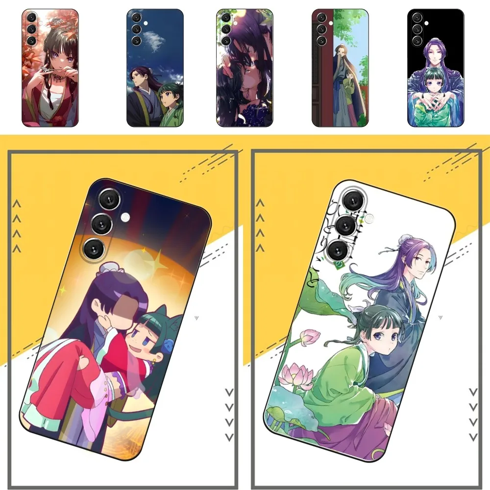 Funda de teléfono Apothecary Diaries Maomao para Samsung S24, S21, S22, S23, S30, Ultra, S20, Plus, Fe, Lite, Note, 10,9,5G, funda suave negra