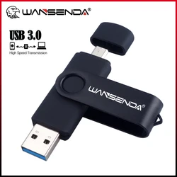 Pendrive WANSENDA USB 3.0 OTG – Flash Drive para Móvil y PC