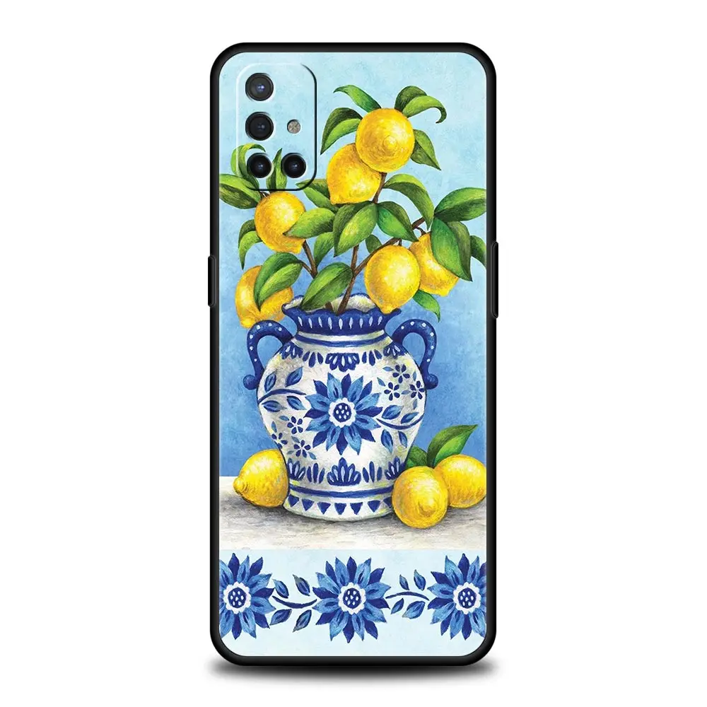 Funda de teléfono Retro fruta limón para OnePlus 13 12 11 10 9 8 7T Pro 13R 12R 10R 9RT 8T Nord N200 N30 2T CE 2 3 5G Lite funda suave - imagen 3