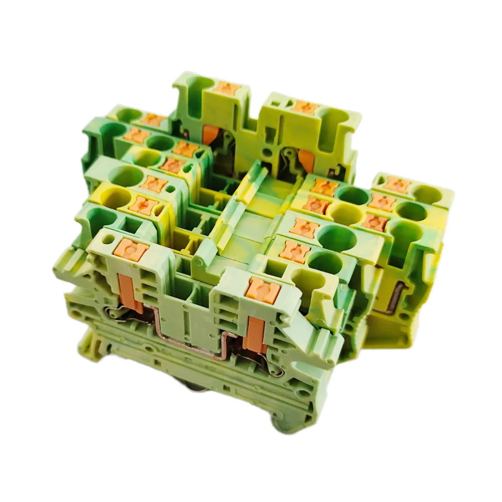 PT2.5/PTTB2.5/PT2.5-TW/PT2.5-QU/PTV2.5-PE bloque de terminales de carril DIN Modular de tierra conector de cable de enchufe de tierra Push-in de entrada lateral - imagen 4