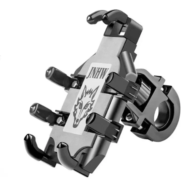VIKEFON Universal nuevo soporte para teléfono móvil mejorado de ocho garras para motocicleta Scooter ATV bicicleta E-bike soporte para teléfono móvil