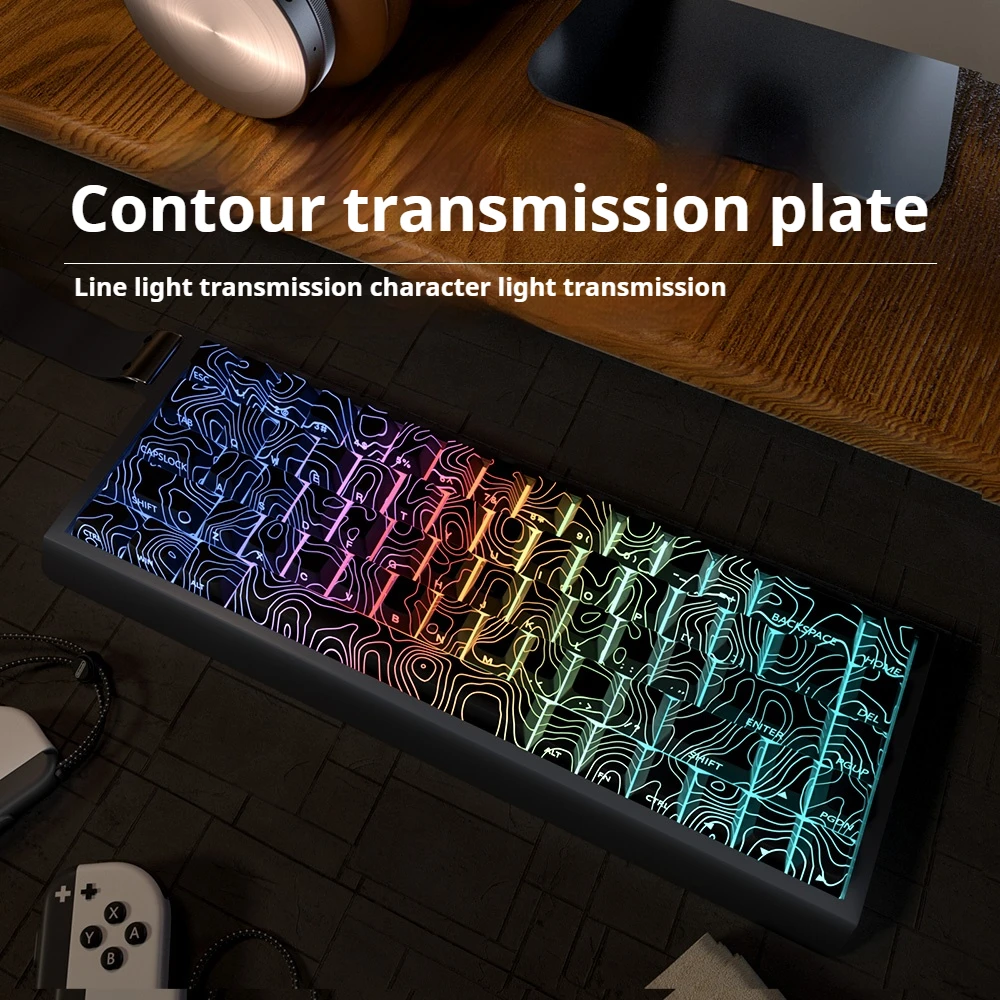 Teclas temáticas Contour 3,0 PBT Cherry Profile teclas de sublimación de tinte para Rs8 ATK Rs6 Ultra Mchose Ace68 Mad 60he Keyboarad