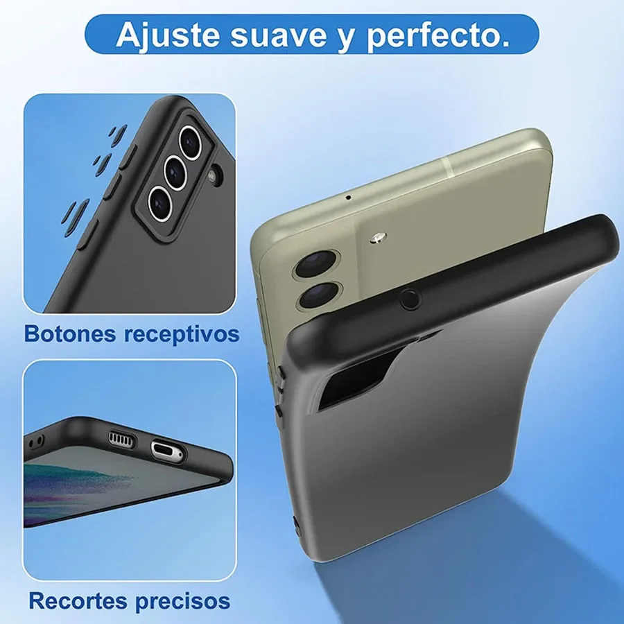 Funda suave de silicona mate ultrafina para Samsung Galaxy S25 S20 S21 FE S22 S23 S24 Ultra Plus, carcasa trasera esmerilada - imagen 4