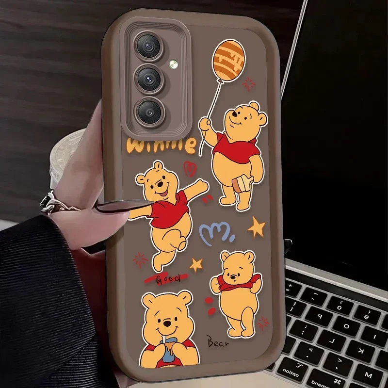 Funda de lujo de Disney Winnie Pooh para Samsung Galaxy, A55, A35, A25, A15, A05, A05S, 5G, A24, A13, A23, A12, A22, A32, A52, A52S, A71, A72, A51, 4G - imagen 4