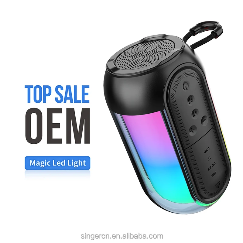 2025 nuevo Mini Altavoz Bluetooth para exteriores, portátil, inalámbrico, caja de sonido para juegos, luz LED, Subwoofer, descarga 3D, graves potentes con TWS TF - imagen 3