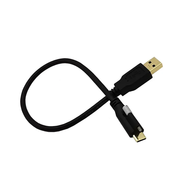 Conector de bloqueo USB 3.1 tipo C a cable de datos USB3.0 estándar con tornillo de montaje en panel 0,3 M 1 M 2 M 3 M - imagen 5
