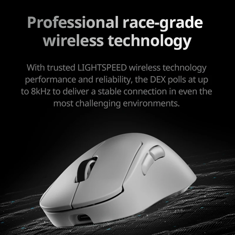 Ratón inalámbrico para juegos Logitech G PRO X SUPERLIGHT 2 DEX, grado profesional de 60 g con 5 botones programables, sensor DPI de 44 k, 8 kHz - imagen 2