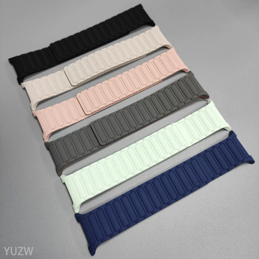 Bucle magnético para Samsung Galaxy Watch 8 Series bandas 40mm 44mm 46mm pulsera de silicona Correa para Galaxy Watch 8/8 Correa clásica - imagen 4