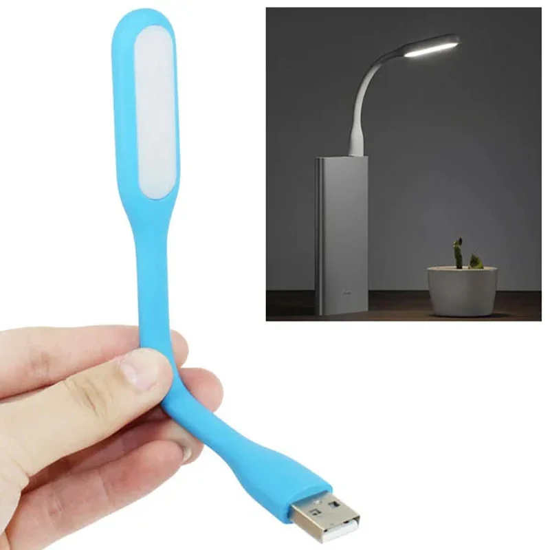 Lámpara de emergencia con luz LED USB, luz de lectura Flexible, Mini luz nocturna portátil para banco de energía, ordenador, PC y portátil - imagen 5