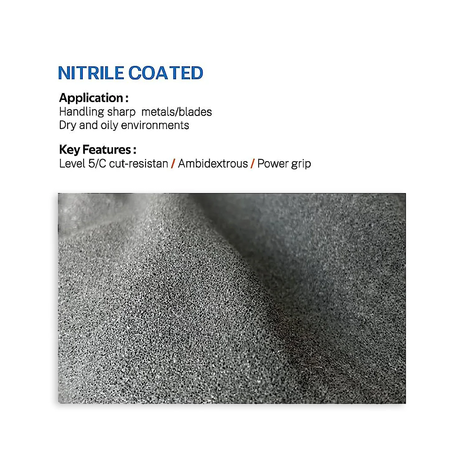 Guantes de Corte Nivel 5 - Espuma de nitrilo, agarre antideslizante - imagen 4
