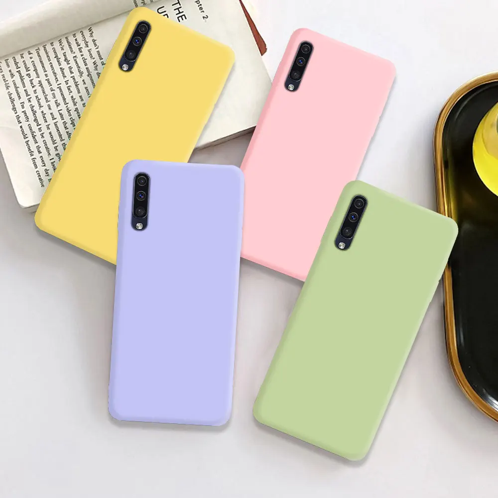 Funda trasera de silicona mate para Samsung Galaxy A70, Fundas de teléfono para SamsungA70 - imagen 4
