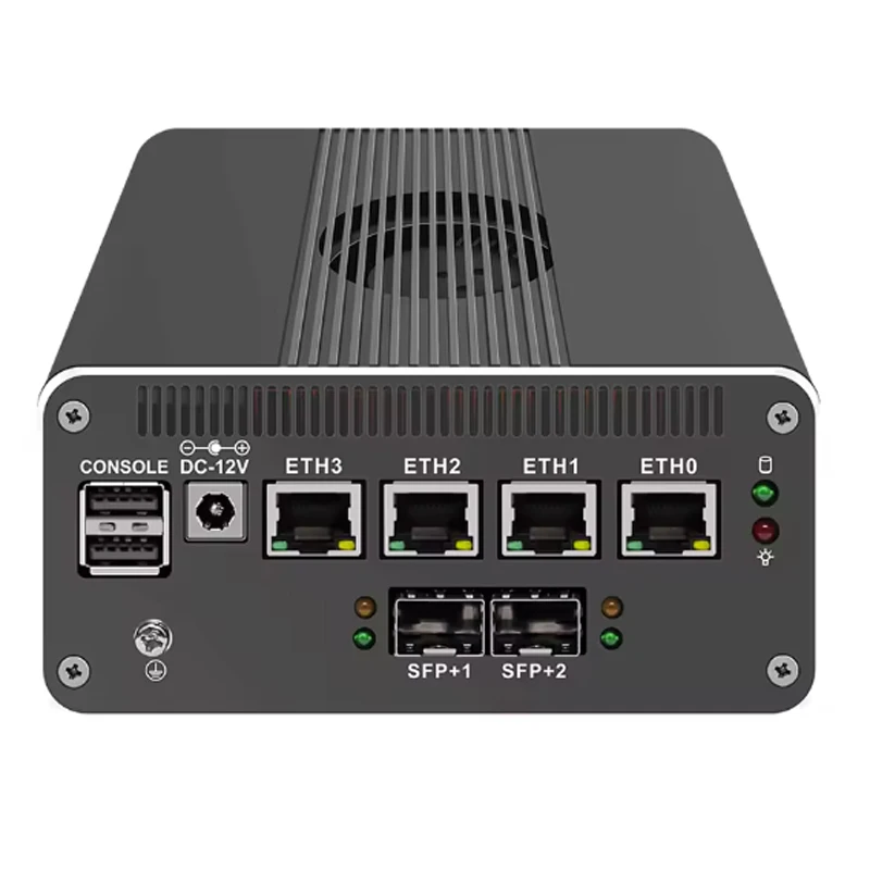 Servidor Firewall enrutador suave 12.a generación 2*10G SFP Intel i3-N305 N100 4x i226-V 2,5G aparato Firewall DDR5 NVMe Proxmox Mini PC - imagen 2