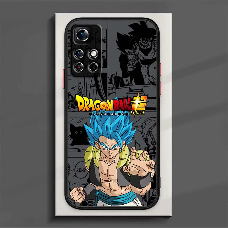 D-Dragon Ball Saiyan Anime Art para Xiaomi Redmi Note 14 13 12 11 10 9 Pro Plus 4G 5G funda de teléfono translúcida esmerilada - imagen 4