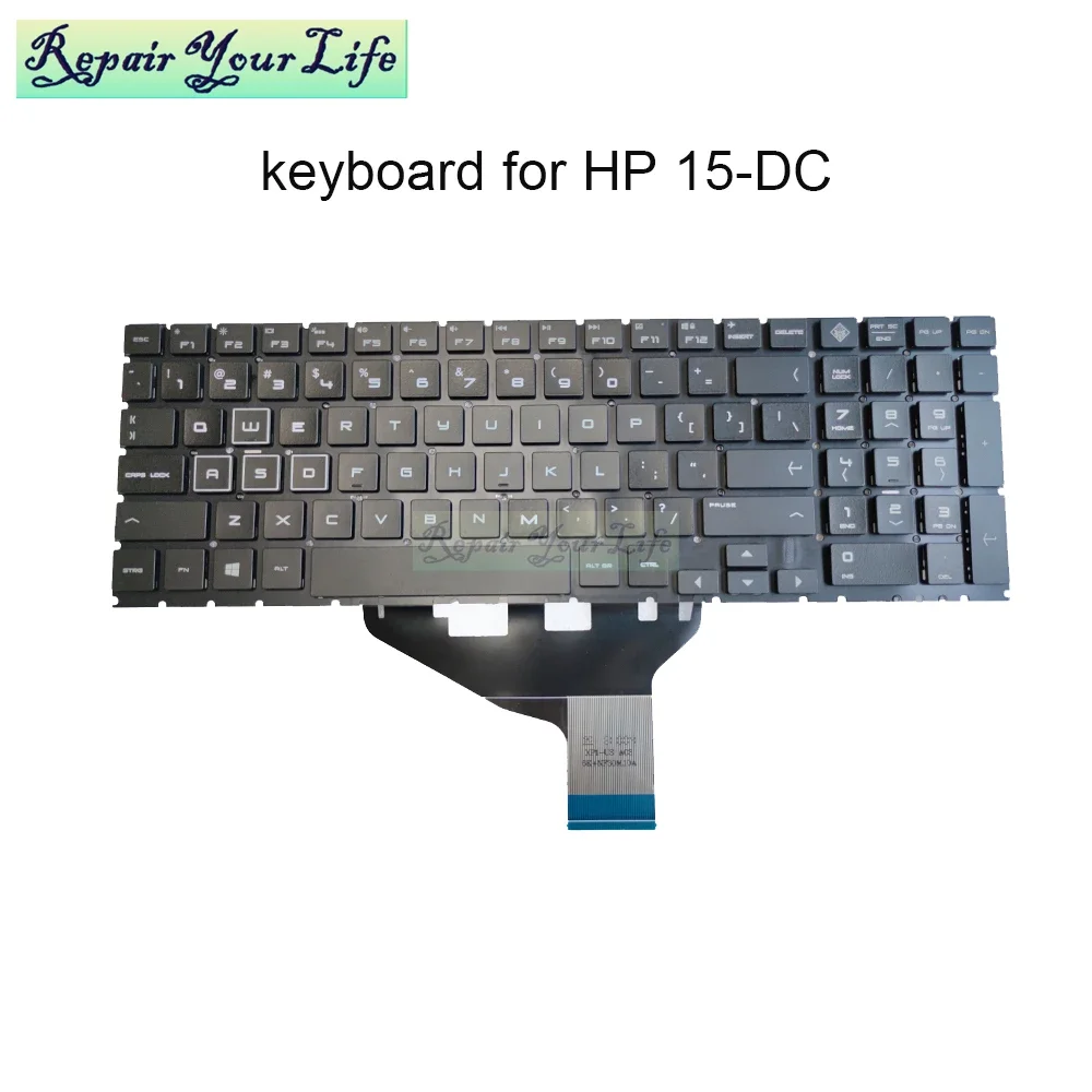 L50880-071 ES España teclado retroiluminado RGB para HP OMEN 15-DC 15-DH 15T-DC DC0010CA teclados de ordenador portátil con retroiluminación colorida - imagen 2