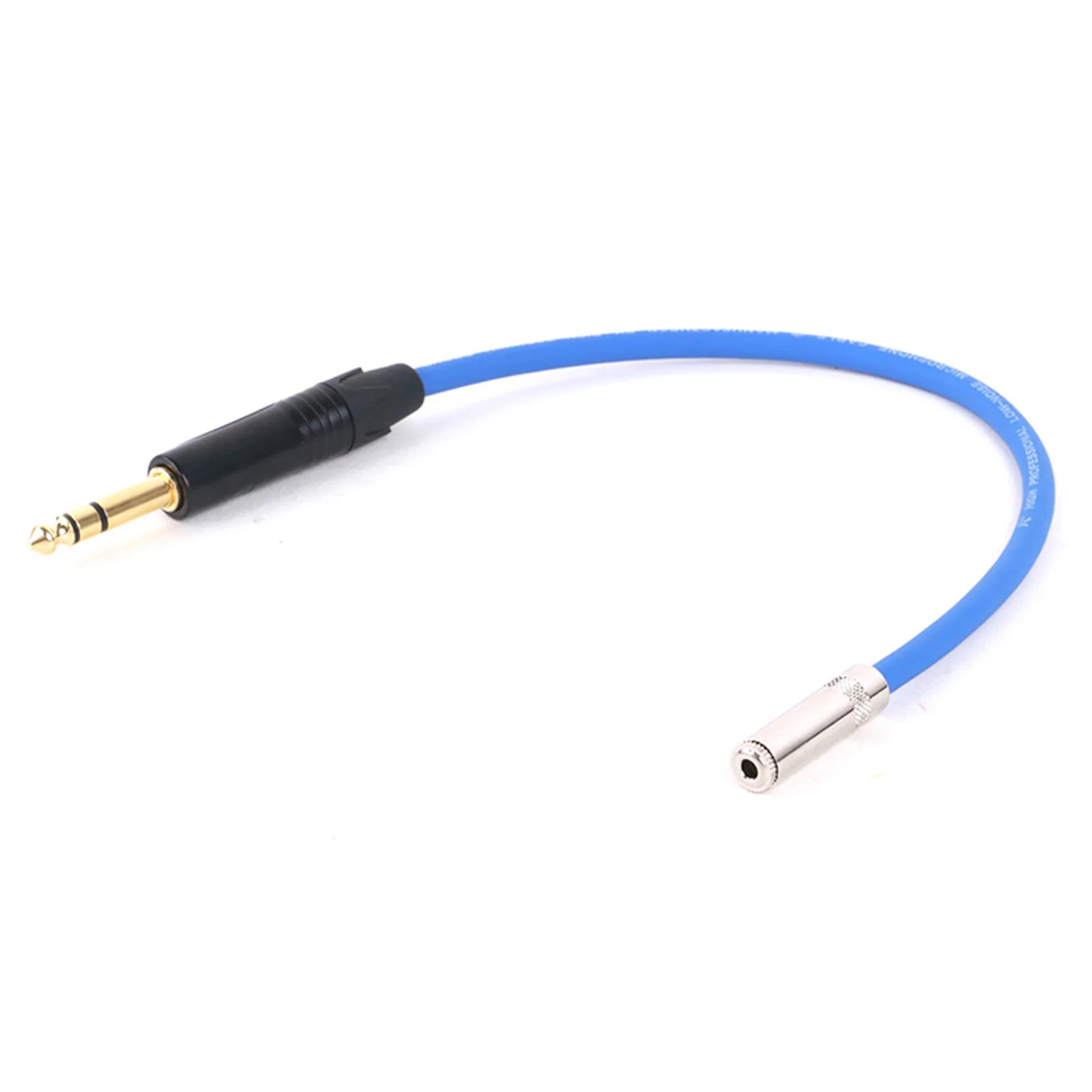 Vergulde 6.35Mm Stereo Mannelijke Jack Naar 3.5Mm Stereo Vrouwelijke Jack Aux Kabel Adapter Voor Gitaarversterker Mixers Audio Hulp - imagen 3