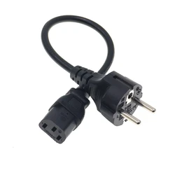 Cable Alimentación Schuko IEC C13 – 30 cm