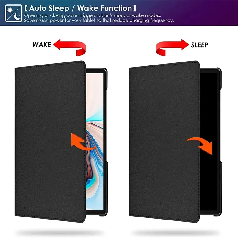 Para Redmi Pad Pro 12,1 2024 funda con soporte giratorio de 360 grados funda para Xiaomi Poco Pad 12,1 pulgadas fundas de cuero PU para tableta - imagen 3