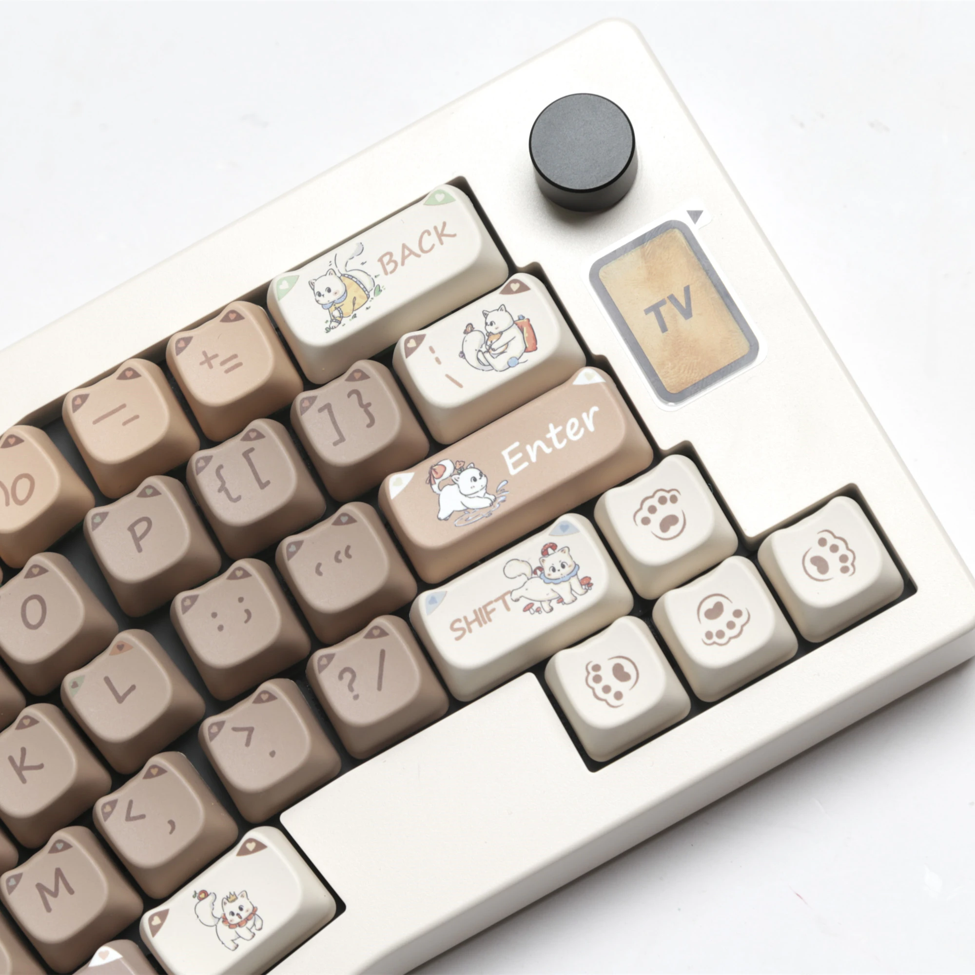 JCM-teclas MAO para teclado mecánico, teclas de Material PBT, diseño Alice, para juegos, A75 Hi75 - imagen 2