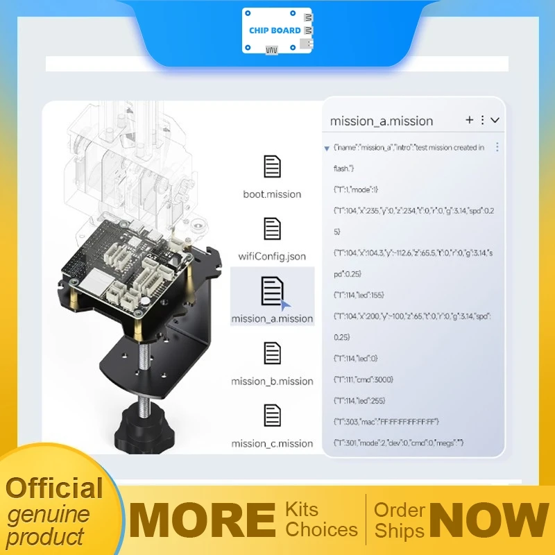 Brazo robótico servo de bus serie Waveshare ESP32 basado en 5 más 1 DOF con control inalámbrico y diseño de muñeca de doble eje