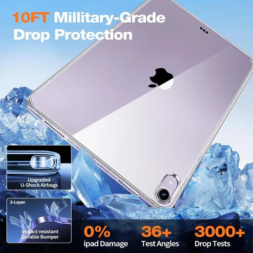 Funda de silicona para iPad Air 11 13 2024, funda transparente suave de TPU, funda trasera para tableta para iPad A2902 A2899 A2900 A2898 - imagen 5