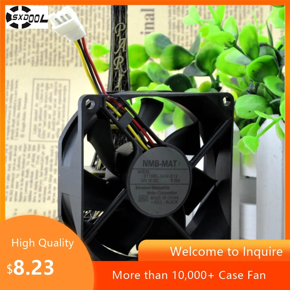 Para NMB 8025 DC12V 0.1A 3110RL-04W-S19 ventilador de refrigeración del proyector, electrónica de proyectores de flujo de aire silencioso y eficiente - imagen 2