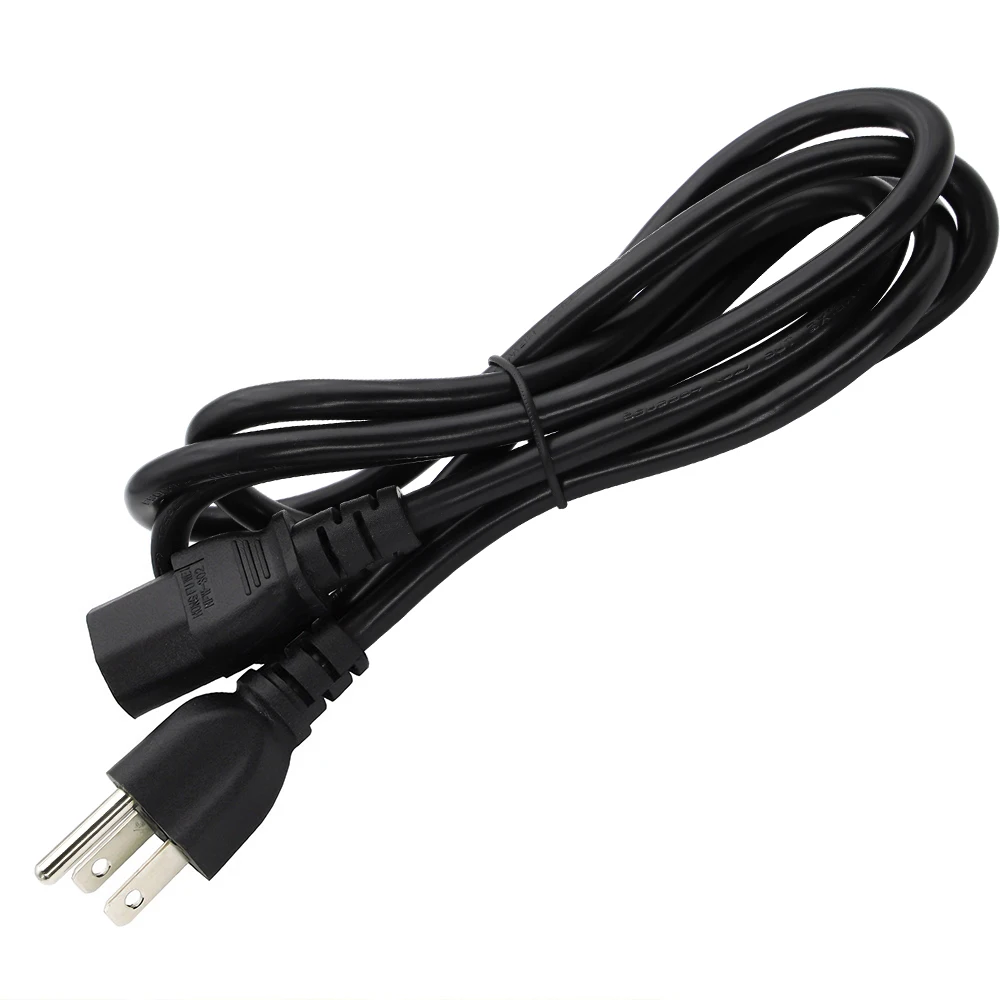 Cable de alimentación con enchufe estadounidense de 1,5 m, 5 pies, 3 pines, 18 AWG, enchufe estadounidense NEMA 5-15P a IEC C13, Cable de extensión de alimentación Universal 10A 125V de alta calidad - imagen 5