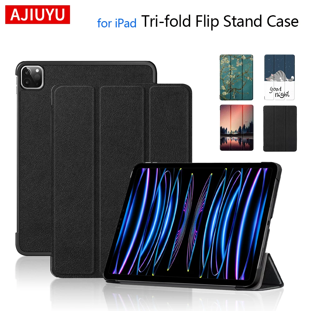 AJIUYU para iPad Pro 11 1a/2a/3a/4a generación Air 6/5/4 11 pulgadas M2 M3 funda para iPad A16 11a 10a 10,9 "Mini 6 7 A17 Pro 8,3" cubierta