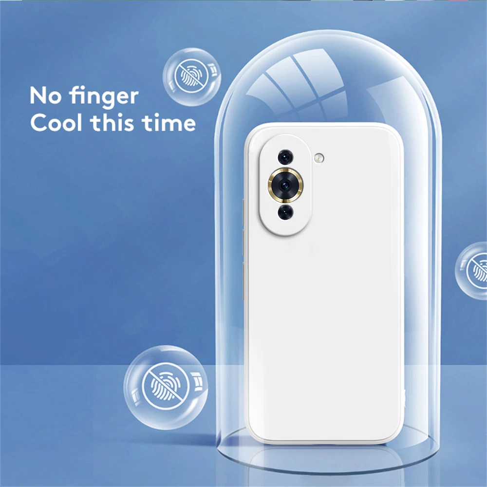 Funda de teléfono Original para Huawei Nova 10 Pro, protección de cámara de silicona líquida Nova10 10Pro, Funda clásica de lujo suave - imagen 4