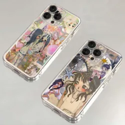 Aya Takano Funda Trasera iPhone TPU Transparente – 16/15/14/13/12