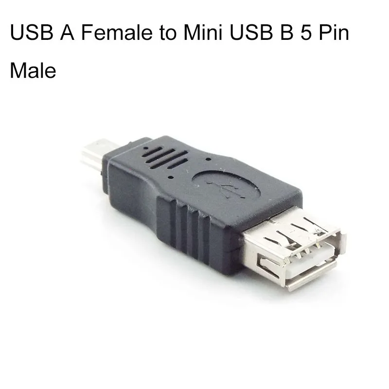Mini USB B 2,0 A hembra macho 5 pines A USB Mini 5 pines B A hembra Jack USB 2,0 Adaptador convertidor M/F Cable de enchufe de extensión a7 - imagen 3