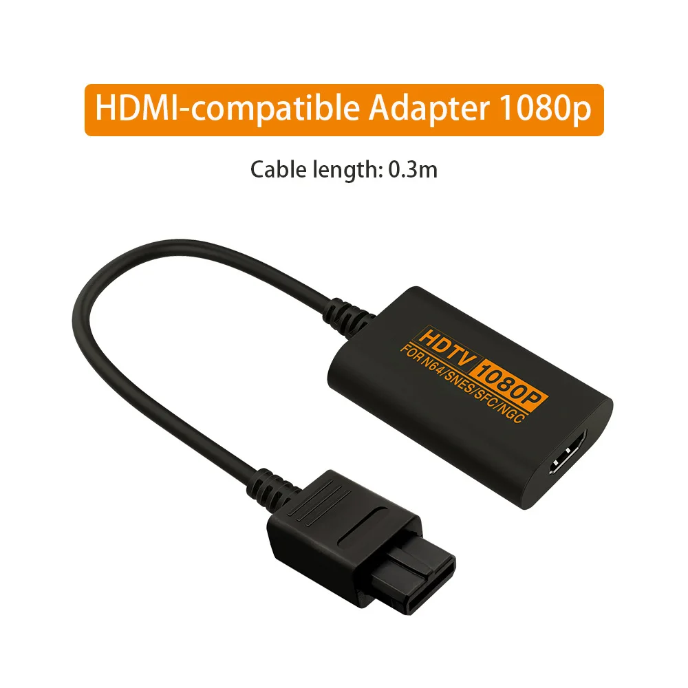 Adaptador de vídeo para consola de juegos Retro, convertidor compatible con HDMI de 1080P, soporte de conversión de señal PAL/NTSC para N64/SNES/SFC/NGC - imagen 4