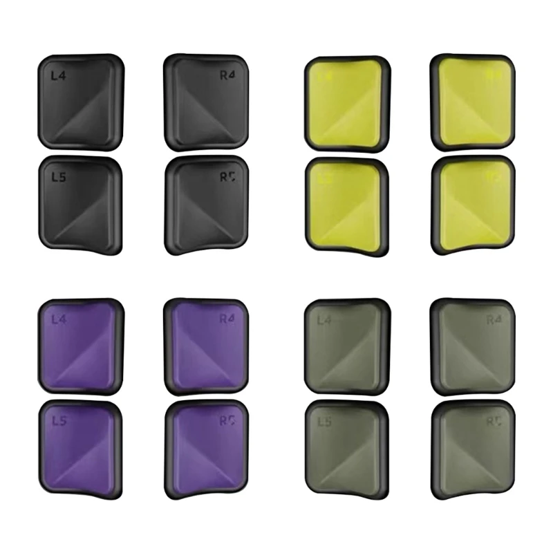 Juego de mejora de botones traseros para cubierta de vapor, almohadillas antideslizantes, agarre de mango para consola de cubierta de vapor, accesorio de botón trasero