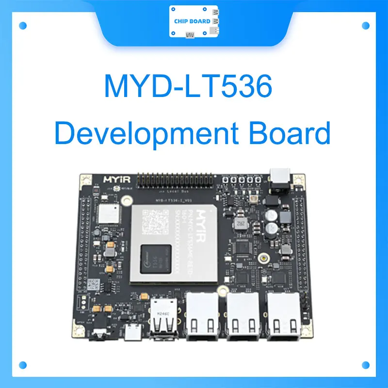 Placa de desarrollo MYD-LT536, 17 puertos serie, 4 puertos CAN, placas de desarrollo doméstico de grado Industrial, alta potencia de computación