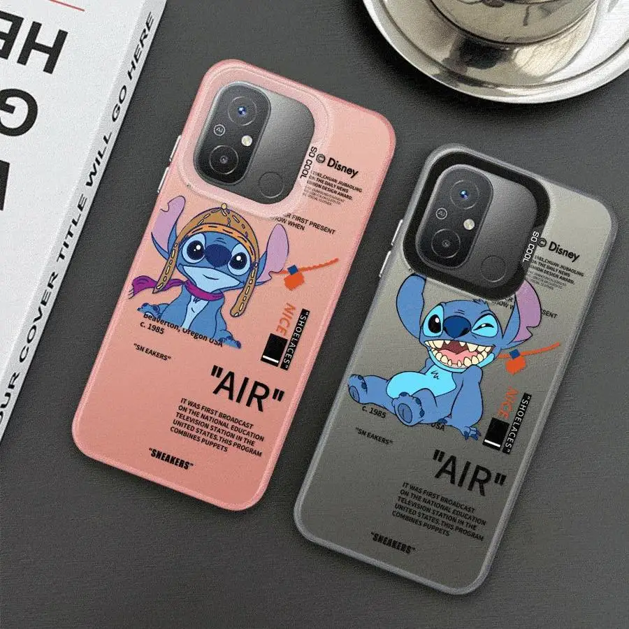 Funda de teléfono Disney Cute Stitch para Redmi 12 4G 12C 13C 4G 5G 13 4G Poco X3 NFC X3 Pro C50 C51 C61 Redmi A1 A2 Plus A3x