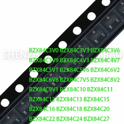 BZX84C18 piezas regulador SOT23, diodo Zener Y6 de 18V, Y6, BZX84C, 3V0/3V3/3V6/3V9/4V3/5V1/6V2/7V5/8V2/9V1, Z13, Z14, Z15, Z16, Z1