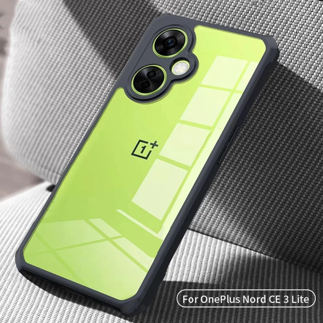 Para Oneplus Nord CE 3 Lite 5G Funda para Oneplus Nord CE 3 Lite Funda dura transparente TPU carcasa a prueba de golpes parachoques trasero - imagen 2