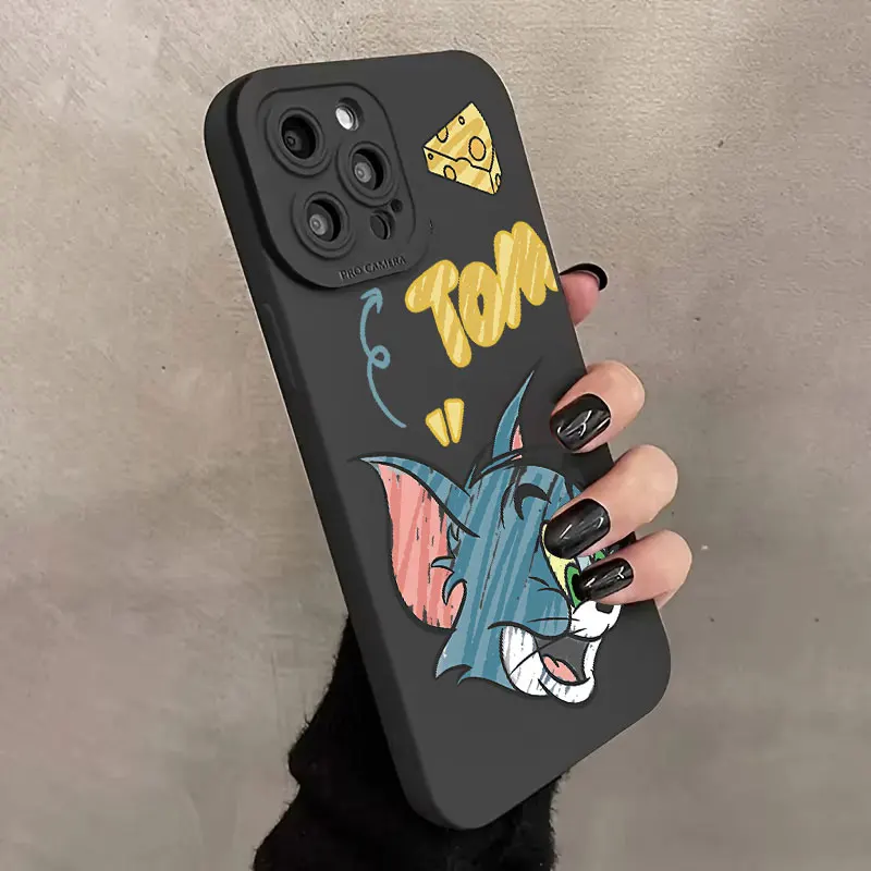 Funda de teléfono con Graffiti Tom y Jerry, carcasa de silicona a prueba de golpes para iPhone 16, 15, 14, 13, 12, 11 Pro Max, MINI, X, XS, XR, 7, 8 Plus, SE2020, nueva - imagen 4