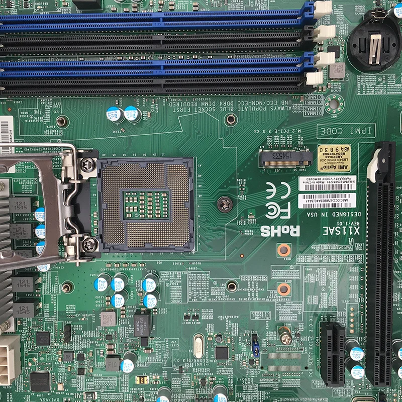 Placa base X11SAE para estación de trabajo Supermicro ATX Intel C236 LGA-1151 E3-1200 v6/v5 serie Core i3/i5/i7 de 6. a/7 a generación - imagen 4