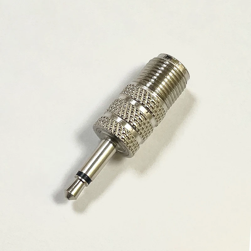 1-5 uds F conector hembra a 3,5mm Mono 1/8 "enchufe macho adaptador Coaxial RF conectores RF conector de antena FM - imagen 4