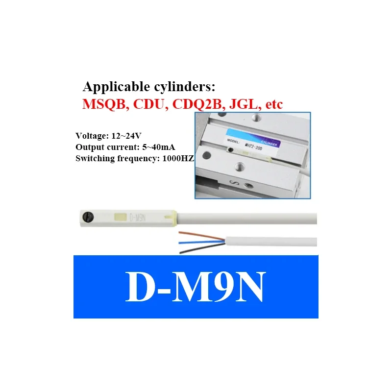CS1-J/F/U/S/G/E Sensor de proximidad de cilindro neumático D-Z73/M9B/A93/M9N válvula solenoide cerca del interruptor magnético corriente de carga 100mA - imagen 5
