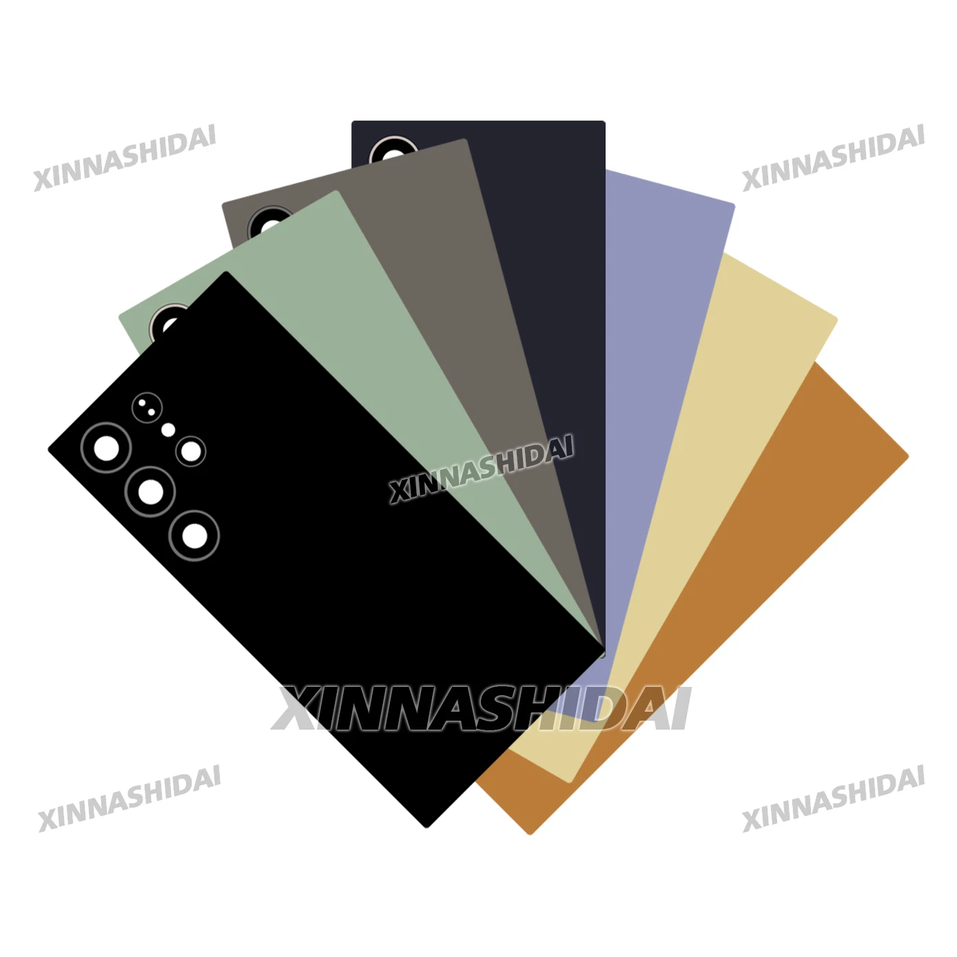 Nueva cubierta trasera de batería para Samsung Galaxy S24 Ultra, Panel de carcasa con cristal de cámara para Samsung S24U - imagen 2