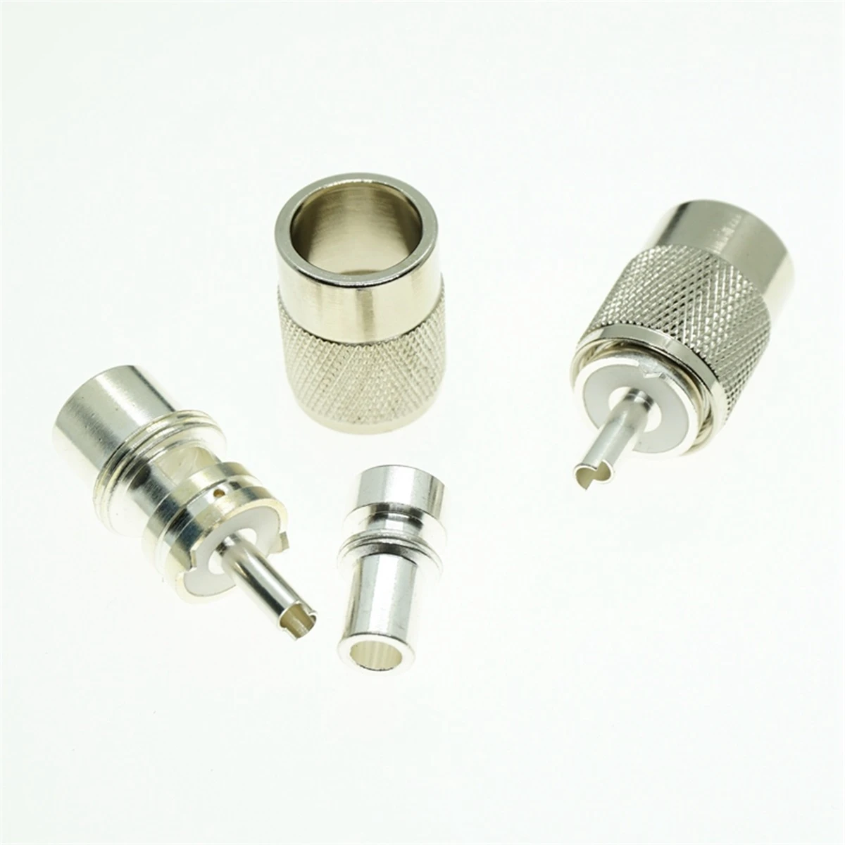 Conector de piezas UHF PL259, adaptador giratorio macho, soldadura para RG58, RG8, RG400, LMR195, RG142, 1 ud.
